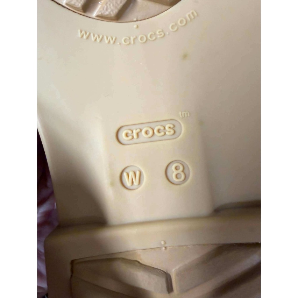 Crocs Tulum Strappy Sandal Black Tan Womens Size 8 Flat Buckle 206107-060 - Picture 6 of 7